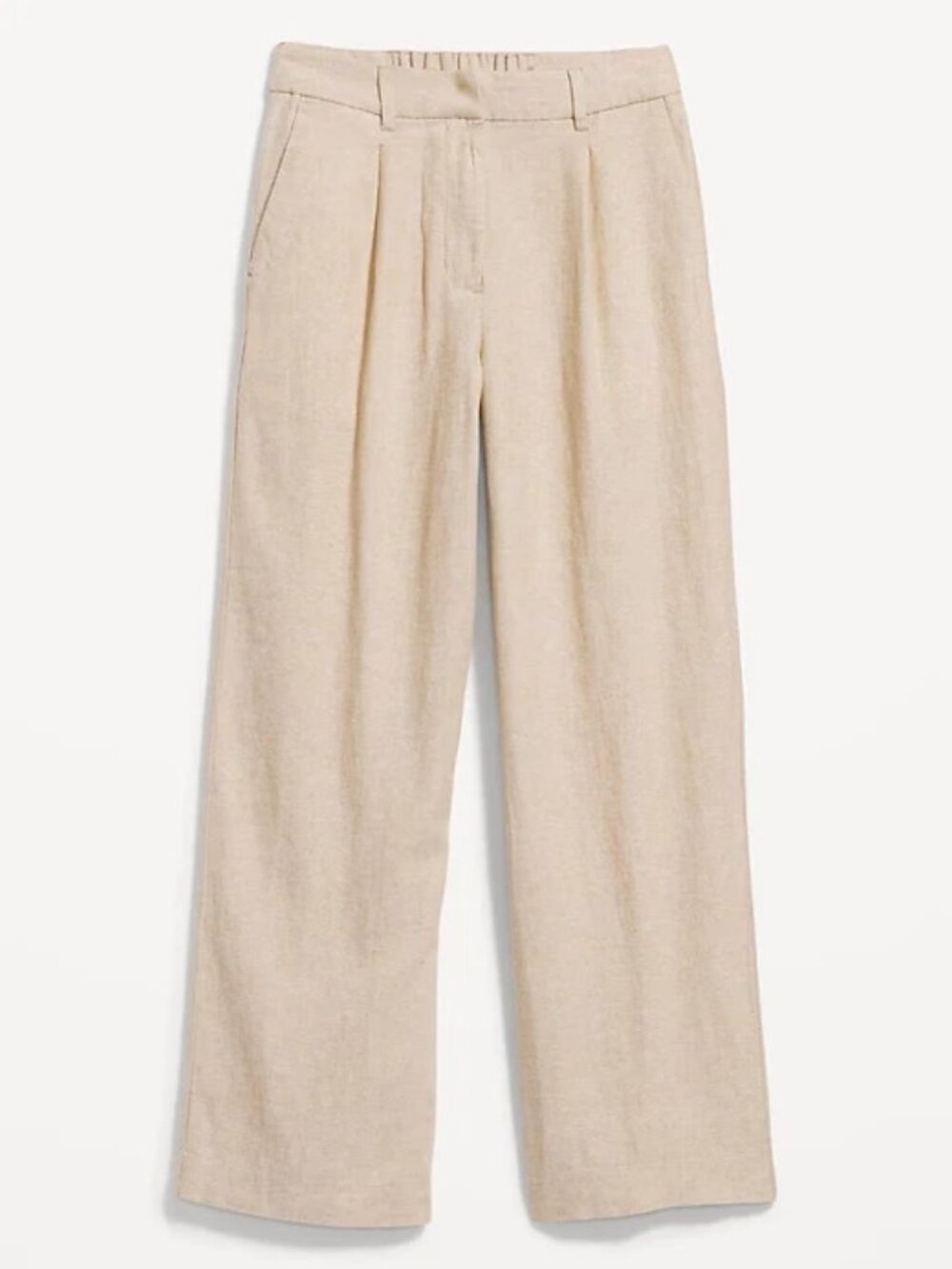 NWT OLD NAVY taylor wide leg trouser pants linen blend (M) - Picture 4 of 11